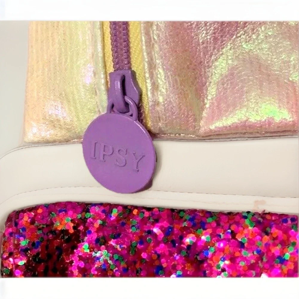 Wedding Party Glam Bag Bundle Lot of 3 PC Set Makeup IPSY Deco Sparkle Travel